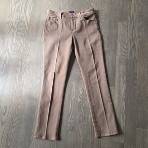 NYDJ Straight Leg Jeans in Tan
